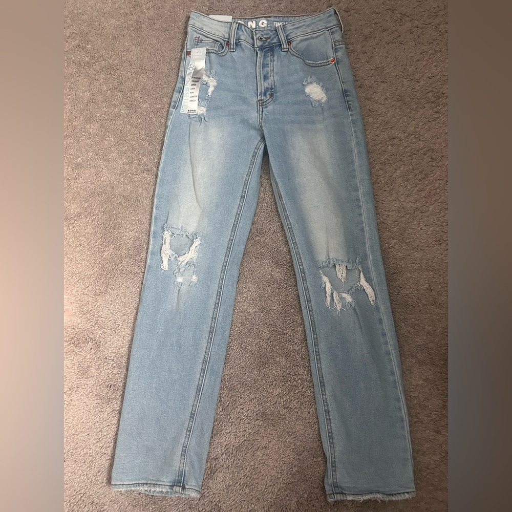 Light Blue Distressed Jeans